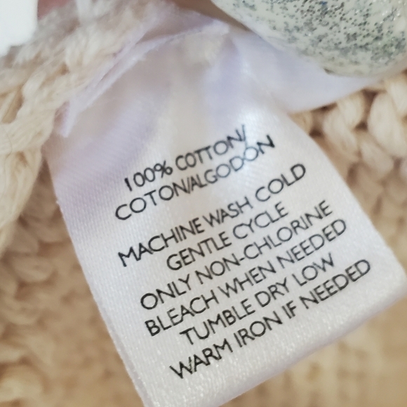 Ann Taylor Loft Chunky Knit Open Front Pocket Cardigan Sweater Cream Size Medium - Picture 6 of 8